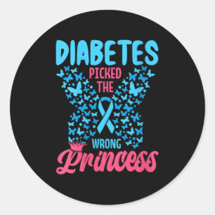 Adesivo As Mulheres Diabetes Pegaram A Princesa Errada, O