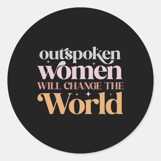 Adesivo As Mulheres Mudarão O Poder Feminista Mundial (Frente)