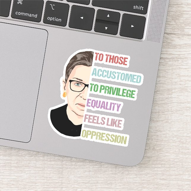 Adesivo Às Pessoas Acostumadas A Privilegiar Sente Igualda (Detalhe)