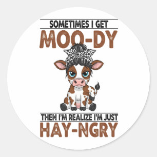 Adesivo Às vezes, eu tenho uma vaca mãozinha