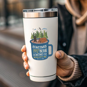 Adesivo Às Vezes Os Ursos Comem-Nos Acampando Autocolant