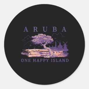 Adesivo Asa Delta Aruba Divi Tree Windmill Viagem Retro