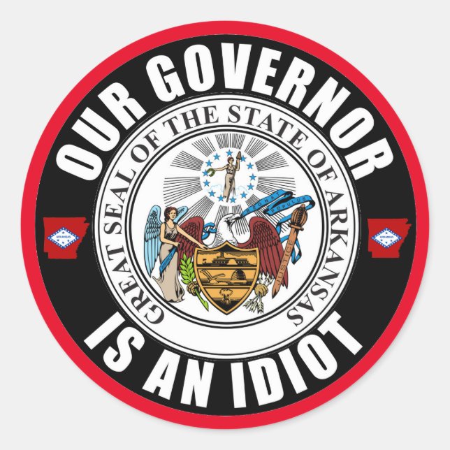 Adesivo Asa Hutchinson é um idiota (Frente)