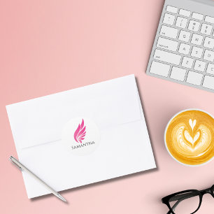 Adesivo Asa Rosa Fofa Feminina Aviação Mulheres Simples