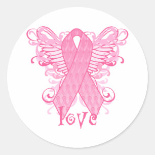 Adesivo Asas cor-de-rosa do amor da fita