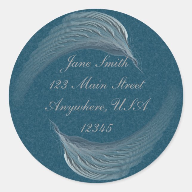 Adesivo Asas da Abstrato da Paz (Frente)