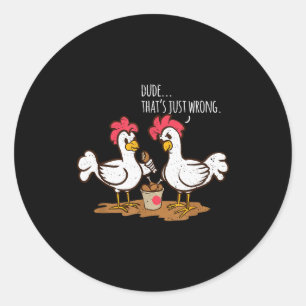 Adesivo Asas de Frango de Fast Food Engraçadas Frango Frit