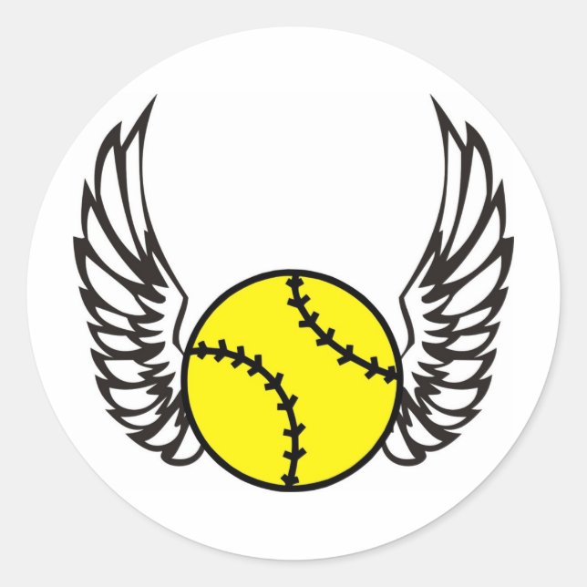 Adesivo Asas de softball (Frente)