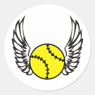 Adesivo asas do softball