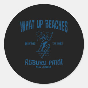 Adesivo Asbury Park New Jersey Nj Funny Vintage Beaches Te