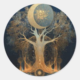 Adesivo Ascensão ao Luar | Desenho da Árvore da Vida