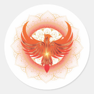 Adesivo Ascensão Phoenix Mandala