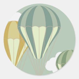 Adesivo Ascensores de balão de ar quente azuis