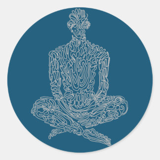 Adesivo Ascético (marinho com cinza)