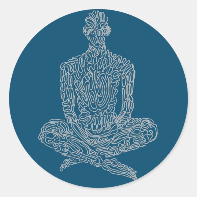 Adesivo Ascético (marinho com cinza) (Frente)