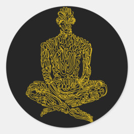 Adesivo Ascético (preto com amarelo)