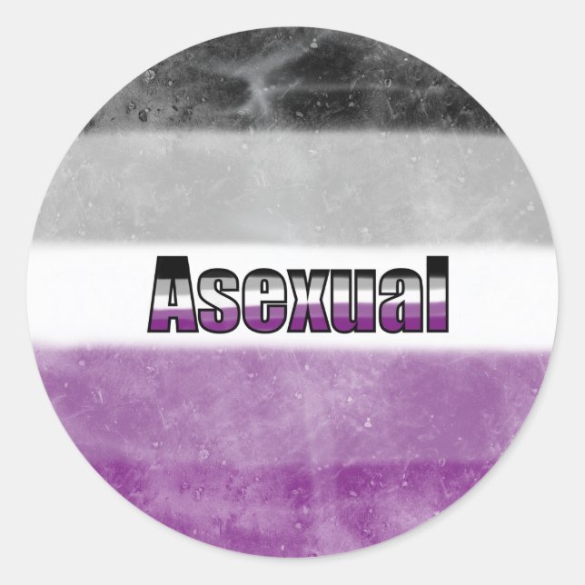 Adesivo Asexual pride flag sticker (Frente)