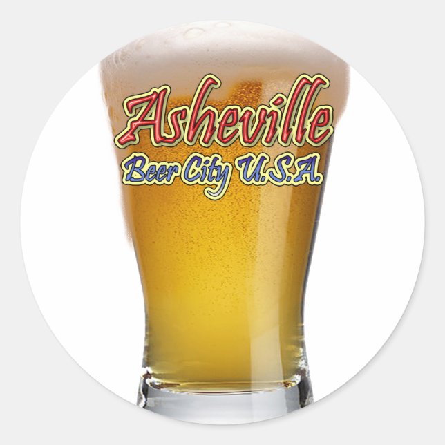 Adesivo Asheville Beer City USA USA (Frente)