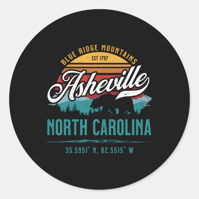 Adesivo Asheville North Carolina Blue Ridge Mounties (Frente)