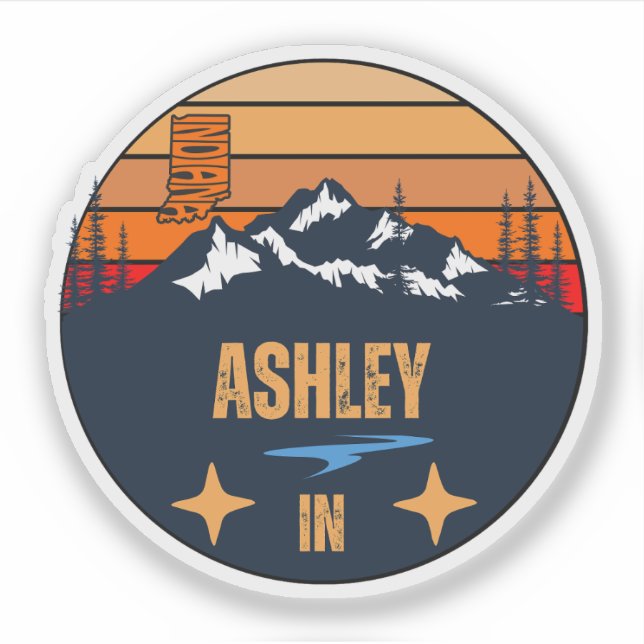 Adesivo Ashley, Indiana (Frente)