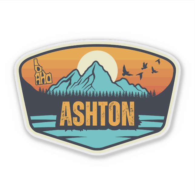 Adesivo Ashton, Idaho (Frente)