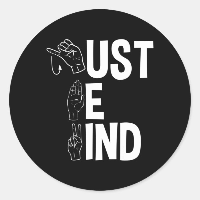 Adesivo ASL Alphabet American Sing Language Professora ASL (Frente)