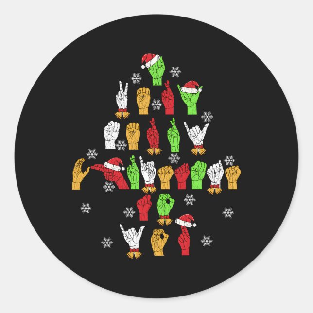 Adesivo Asl American Sign Language (Frente)