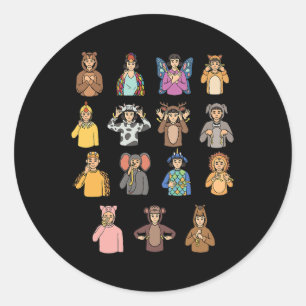 Adesivo Asl Gesture Mão Surdo Ouvindo Perda Consciência