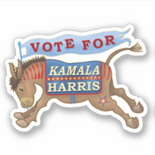 Adesivo Asno 2020 do presidente Democrata de Kamala Harris