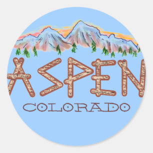 Adesivo Aspen Coletivo de montanhas rupestres do Colorado