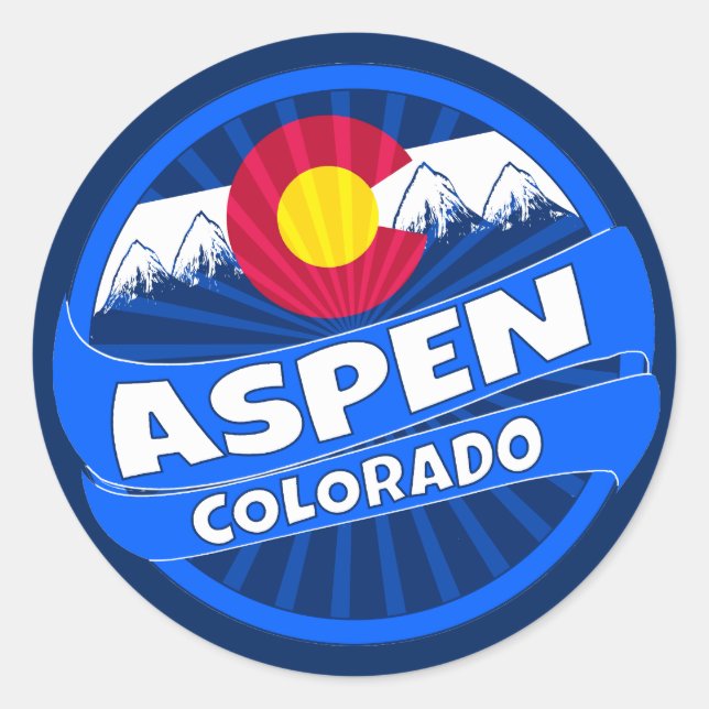 Adesivo Aspen Colorado Burst Sticker (Frente)
