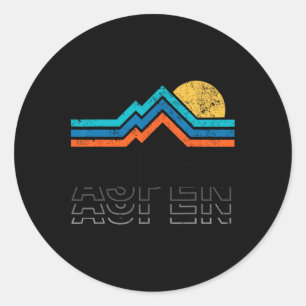 Adesivo Aspen Colorado Co Esqui na Montanha Vintage 80s As