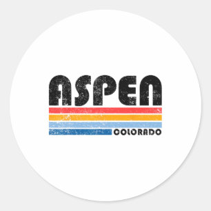 Adesivo Aspen Colorado Co Mountain Skiage Vintage Aspen Sk