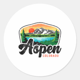 Adesivo Aspen Colorado Co Mountain Skiing Vintage 80s Aspe