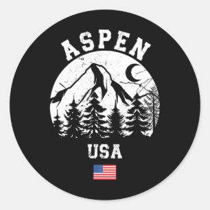 Adesivo Aspen Colorado Ski Resort Alpino Skiing American