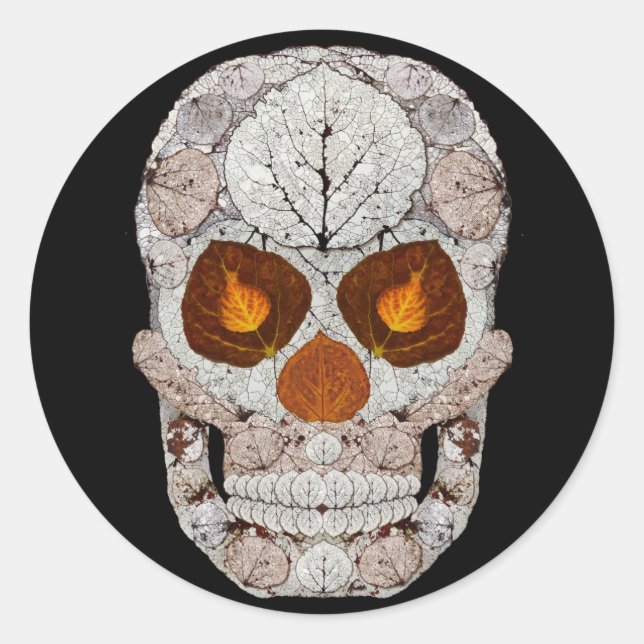 Adesivo Aspen Folha Crânio 11 (Frente)