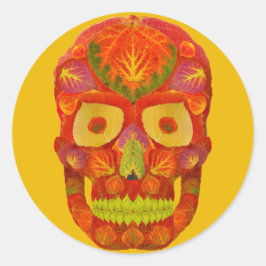 Adesivo Aspen Folha Crânio 16