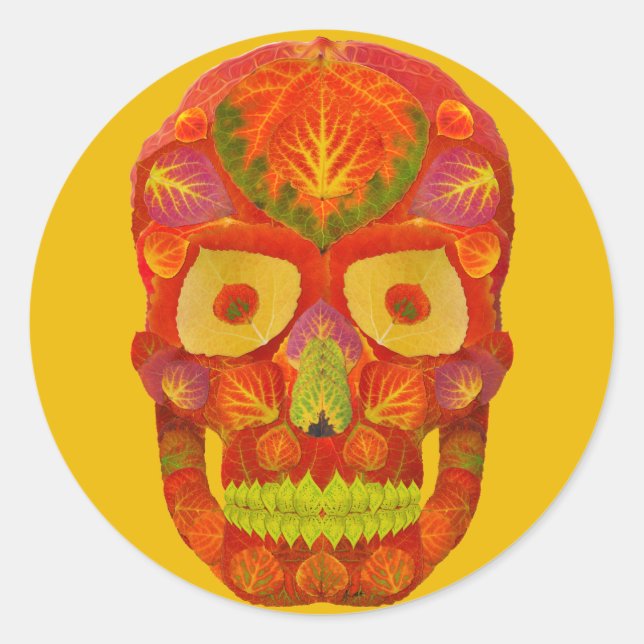 Adesivo Aspen Folha Crânio 16 (Frente)