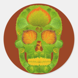 Adesivo Aspen Folha Skull 10