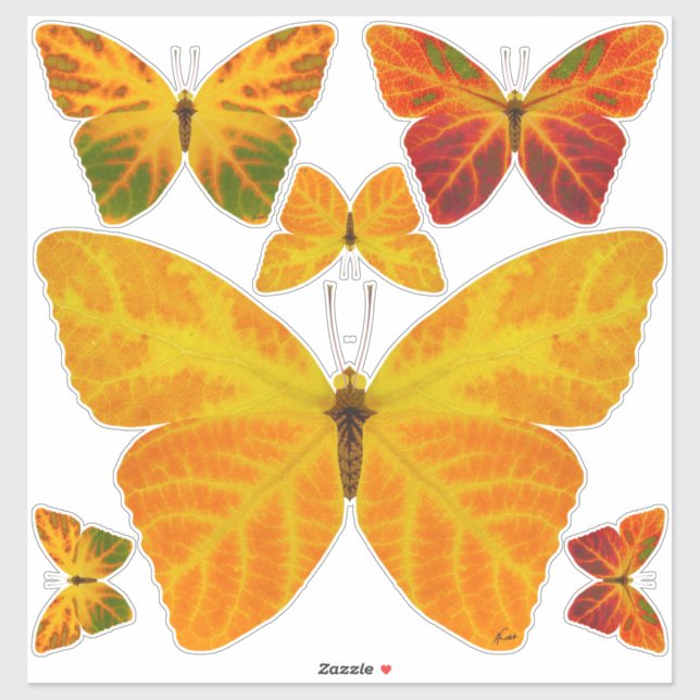Adesivo Aspen Leaf Butterfly 3 (Folha)