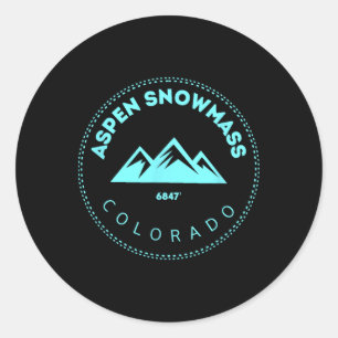 Adesivo Aspen Snowm Cidade Montanhosa do Colorado - Co Ele