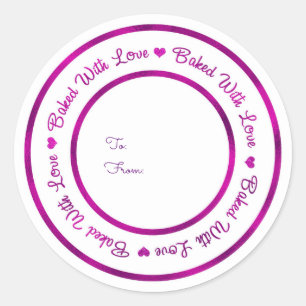 Adesivo Assado Com Amor Tratamento Roxo Vibrante Glam Mode