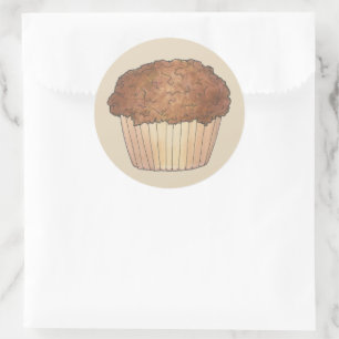 Adesivo Assar de Muffin Fresco de Streusel Crumb Fresco
