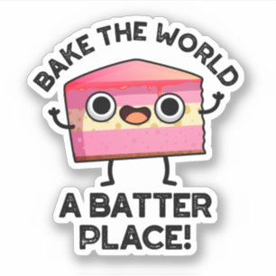 Adesivo Assar Do Mundo Um Pó De Bolo Cute