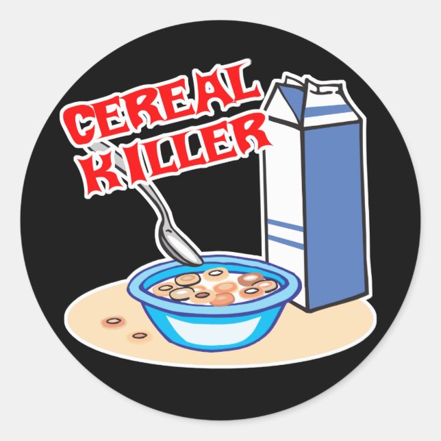 Adesivo assassino de cereal (Frente)