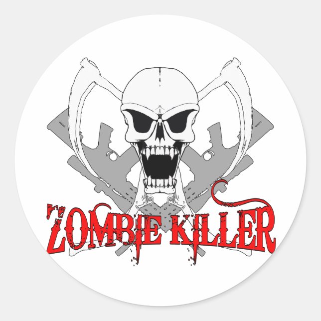 Adesivo assassino zombie 3 (Frente)