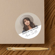 Assinado pelo Autor Book Signing Sticker Foto