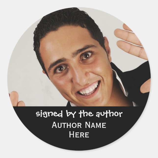 Adesivo Assinado Pelo Livro Fotográfico Do Autor (Frente)