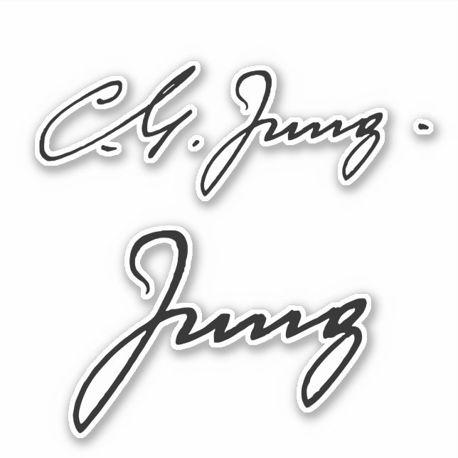 Adesivo Assinatura Carl Jung (Frente)