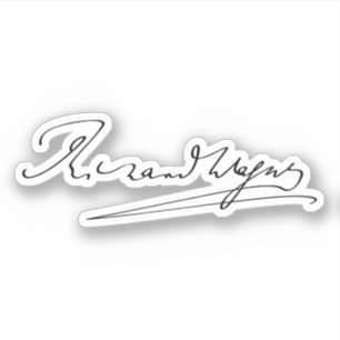 Adesivo Assinatura de Richard Wagner